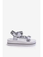Dámské sandály na platformě Big Star NN274A526 Bílé