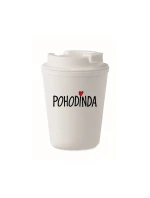 POHODINDA - bílý termohrnek 300 ml