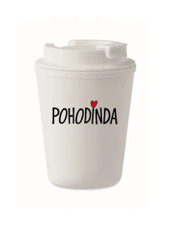 POHODINDA - bílý termohrnek 300 ml