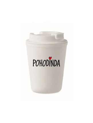 POHODINDA - bílý termohrnek 300 ml