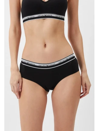 Dámské kalhotky 2Pack 163225 4R227 00020 černé - Emporio Armani