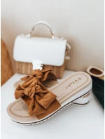 Dámské žabky LOVESLIDE camel FashionStreet ZY0996