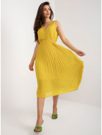 DHJ SK 13168 šaty.21X tmavě žlutá