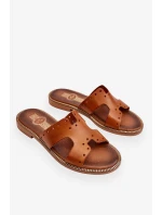 Dámské sandály s ozdobnými výřezy Hnědá Emily Dámské sandály s ozdobnými výřezy Hnědá Emily