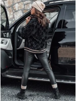 Dámská alpaka JOYCE rozepínací bunda černá FashionStreet NY0689