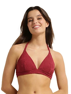 Dámské plavky DIM SWIMWEAR SHELL TRIANGLE BRA - DIM - tmavě červená