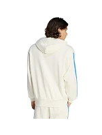 Pánská mikina adidas Essentials 3-Stripes French Terry Hoodie cream KD4901 pánská