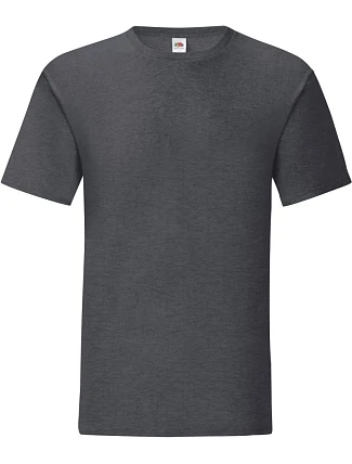 Fruit of the Loom Iconic 150 T Pánské tričko 16.1430 dark heather grey Fruit of the Loom Iconic 150 T Pánské tričko 16.1430 dark heather grey