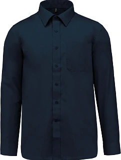 Kariban K 545 Popelínová košile "Jofrey" s dlouhým rukávem 20.K545 navy