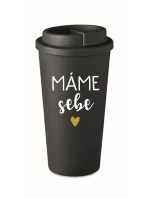 MÁME SEBE - černý termohrnek 475 ml MÁME SEBE - černý termohrnek 475 ml