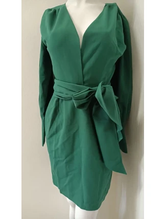 Dámské šaty bez knoflíků K082-1 zelené - Makover Dámské šaty bez knoflíků K082-1 zelené - Makover