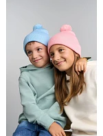 Atlantis Headwear Kid Wind-S Pompom Dětská pletená čepice s bambulí 33.0313 pink