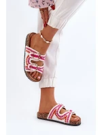 Dámské Bílé Sandály Na Korkové Podrážce Fannea Dámské Bílé Sandály Na Korkové Podrážce Fannea