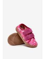 Pantofle Barefoot Dívčí Srdíčka Milami Fuchsie Saphira Pantofle Barefoot Dívčí Srdíčka Milami Fuchsie Saphira