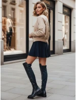 Dámské vysoké kozačky tmavě modré FashionStreet ZY1281