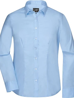Daiber JN 681 Mikro keprová halenka s dlouhým rukávem 02.0681 light blue