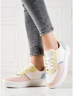 Originální dámské vícebarevné tenisky bez podpatku 8757 Originální dámské vícebarevné tenisky bez podpatku 8757