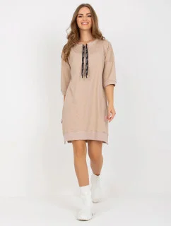 Šaty RV SK 6273.47P béžové - FPrice