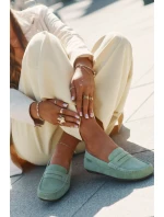 Dámské Semišové Mokasíny Big Star RR274945 Zelené