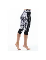Dámské krátké černobílé sportovní legíny A6103 - Litex