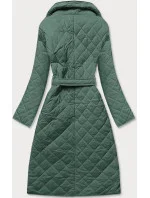 Zelená prošívaná bunda s límcem (AG8-8010) Zelená prošívaná bunda s límcem (AG8-8010)