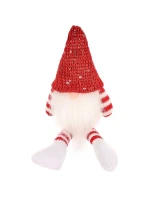 DEKORATIVNÍ TRPASLÍK SEDÍCÍ ČERVENÝ 13+10CM