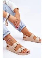 Dámské lehké sandály Big Star LL274746 Béžové