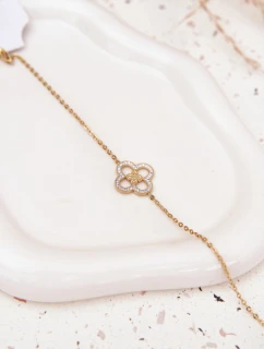 Dámský náramek ze chirurgické oceli Zlatý