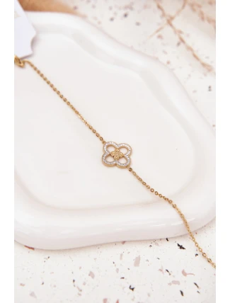 Dámský náramek ze chirurgické oceli Zlatý