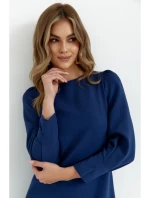 K148 Trapézové šaty - tmavě modré K148 Trapézové šaty - tmavě modré