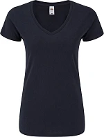Fruit of the Loom Lady-Fit Iconic 150 V-Neck T Dámské tričko s výstřihem do V 16.1444 deep navy Fruit of the Loom Lady-Fit Iconic 150 V-Neck T Dámské tričko s výstřihem do V 16.1444 deep navy