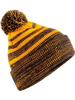 Beechfield B 476 Pletená čepice s bambulí "Team Stripe" 53.0476 gold/black Beechfield B 476 Pletená čepice s bambulí "Team Stripe" 53.0476 gold/black