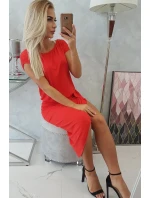 Asymetrické červené šaty Asymetrické červené šaty