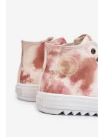 Dámské tenisky High Big Star LL274048 Béžovo-růžová Dámské tenisky High Big Star LL274048 Béžovo-růžová