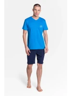 Pyžamo Dodge 38882-55X Modrá a tmavě modrá - Henderson Pyžamo Dodge 38882-55X Modrá a tmavě modrá - Henderson