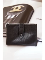 Eko Kožená Dámská Peněženka Černá Bronica