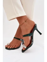 Klapky na podpatku model 225133 Step in style