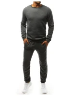 FashionStreet pánské tmavě šedé tepláky AX0376