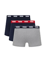 Pánské boxerky Puma, balení po 3 kusech, tmavě modré a šedé, 947130 05 Pánské boxerky Puma, balení po 3 kusech, tmavě modré a šedé, 947130 05