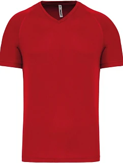 Kariban ProAct PA 476 Pánské sportovní tričko s výstřihem do V 20.P476 red