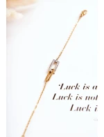 Dámský náramek celebrity ocel s kubickými zirkony zlato