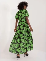 DHJ SK 15986 šaty.67 černá a zelená