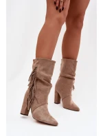 Boty na podpatku model 221128 Step in style Boty na podpatku model 221128 Step in style