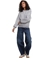 Build your Brand BY 444 Dámská oversize mikina s kapucí "Loose Fit" 56.0444 heather grey