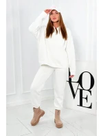 Izolovaná bavlněná souprava, mikina + kalhotami Brooklyn ecru Izolovaná bavlněná souprava, mikina + kalhotami Brooklyn ecru