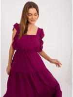 DHJ SK 8352 šaty.04 tmavě fialová