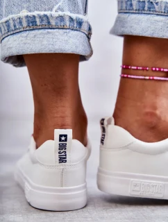 Dámské kožené tenisky Big Star – bílé