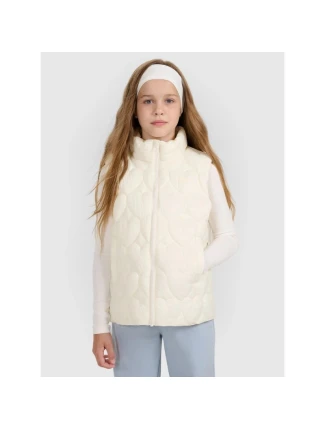 Dívčí rukávy bez rukávů se syntetickou výplní 4F 4FJRAW25TVJAF323-11S