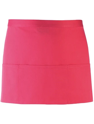 Premier PR 155 Krátká zástěra do pasu s kapsou "Colours" 39.0155 hot pink