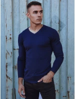 Pánský modrý svetr FashionStreet WX1915 Pánský modrý svetr FashionStreet WX1915